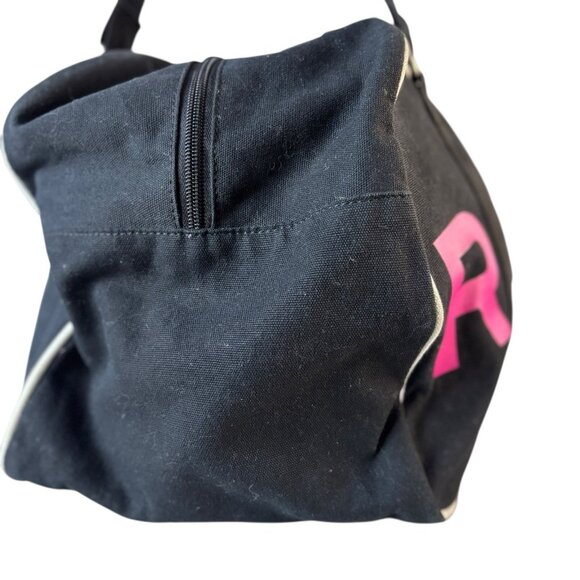 Vtg Y2K Roxy Duffle Travel Bag Black / Neon Large Logo Overnight Carry On Travel - Picture 4 of 6